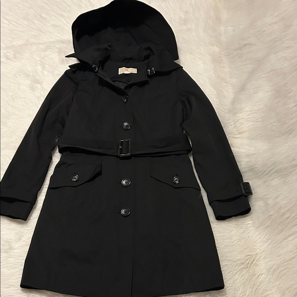 Michael Kors Jackets & Blazers - Michael kors Black Hooded Trench Coat